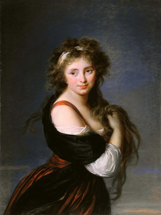 维吉·勒·布伦 VigéeLe Brun），埃丽莎白·路易丝油画