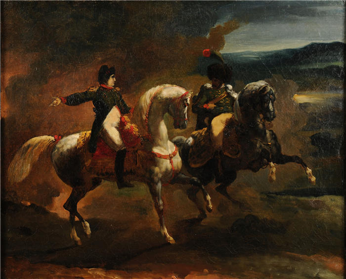 西奥多·杰利柯[Théodore Géricault，法国画家]高清作品-《拿破仑命令高级导游官 1812-1816）》