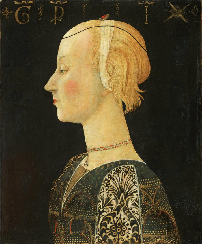 洛·谢吉亚 Lo Scheggia，1406-1486，意大利画家）作品-一位女士的肖像