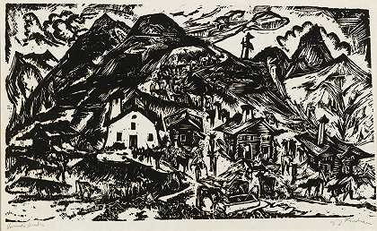 恩斯特·路德维希·凯尔希纳-现代` by Ernst Ludwig Kirchner