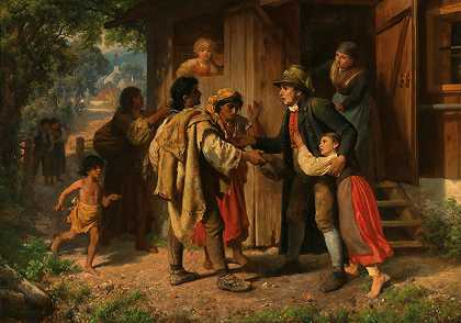 利奥波德·卡尔·穆勒：19世纪的油画和水彩` by Leopold Carl Müller