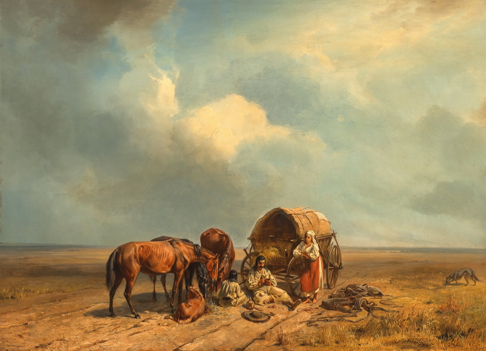 弗朗兹·亚当，19世纪的油画和水彩` by Franz Adam
