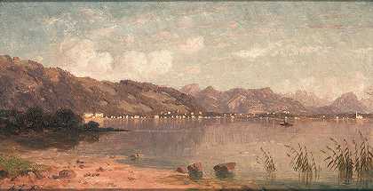 阿尔伯特·齐默尔曼，19世纪的油画和水彩` by Albert Zimmermann
