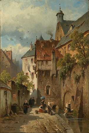 八月爱德华·施利克：19世纪的油画和水彩` by August Eduard Schliecker