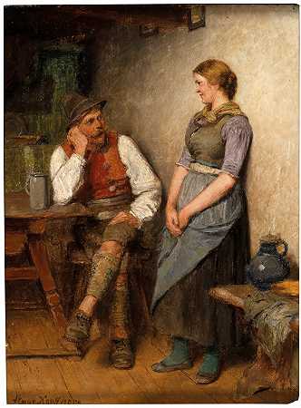 雨果·考夫曼，19世纪的油画和水彩` by Hugo Kauffmann