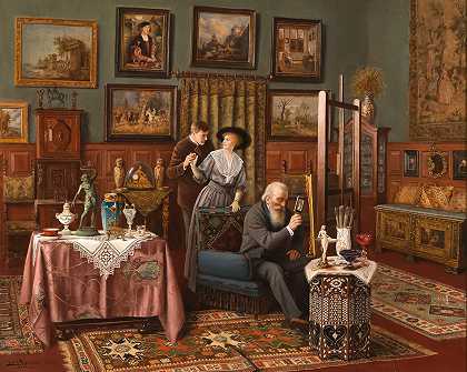 19世纪的油画和水彩` by Carl Johann Spielter