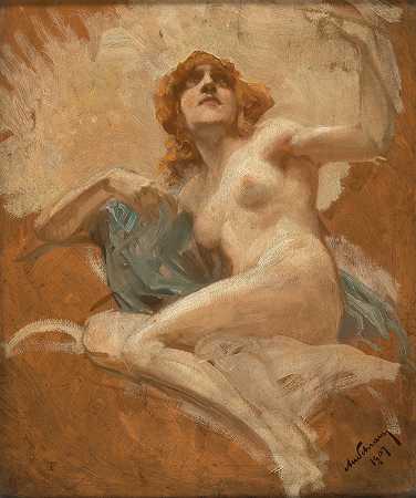 阿洛伊斯·汉斯·施拉姆（施拉姆，19世纪的油画和水彩画` by Alois Hans Schram (Schramm)