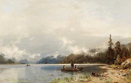 乔治·安东·拉斯穆森，19世纪油画和水彩画` by Georg Anton Rasmussen