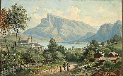 19世纪的油画和水彩` by Hubert Sattler