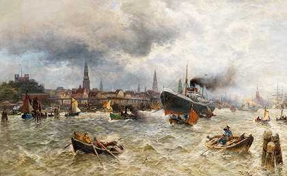 19世纪的油画和水彩` by Heinrich Hiller