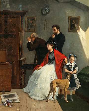 路易斯·查尔斯·维莱19世纪的油画和水彩画` by Louis-Charles Verweé