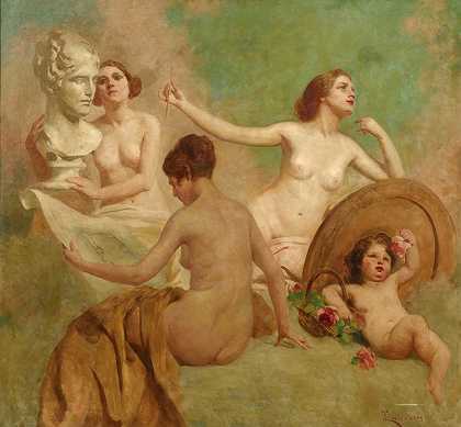 Giacomo Grosso o 19世纪的油画和水彩画` by Giacomo Grosso