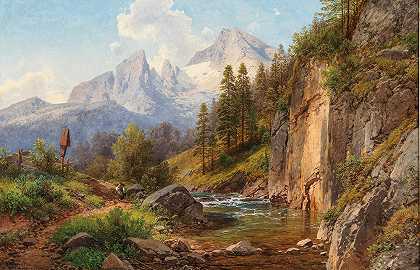 Adalbert Waagen 19世纪的油画和水彩画` by Adalbert Waagen