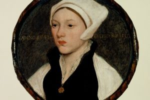 “年轻人汉斯·霍尔贝因的《戴着白色头巾的年轻女子肖像》