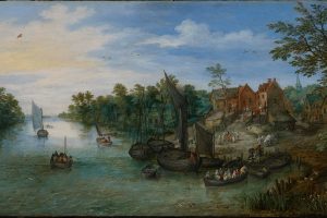 《河流风景》作者：Jan Brueghel The Elder