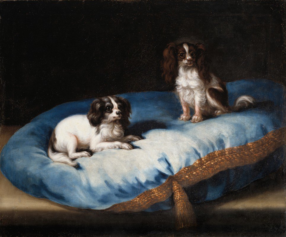 《两只较小的狗》作者：David Klöcker Ehrenstrahl