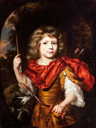 尼古拉斯·梅斯（Nicolas Maes）的《带弓和狗的男孩肖像》（Amor）