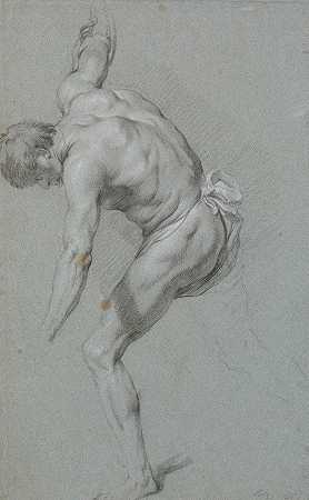 海因里希·迪特默斯（Heinrich Dittmers）的《手臂伸展的站立弯曲男性模特》