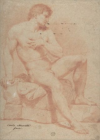 卡洛·马拉蒂（Carlo Maratti）的《裸体男性形象》
