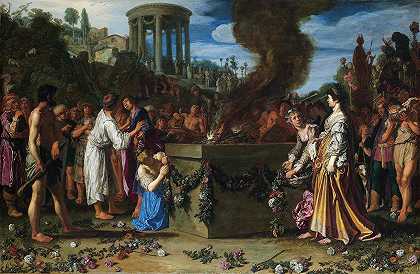 彼得·拉斯特曼的《俄瑞斯忒斯和皮拉德在祭坛上争执》