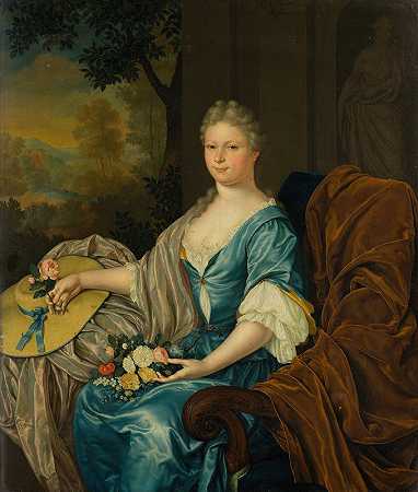 “玛丽亚·克拉拉·范·德·哈根（1703-1765），弗兰斯·范·米埃里斯《年轻人》