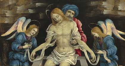 菲利皮诺·里皮（Filippino Lippi）的《Pietà》（尼科德穆斯和两个天使哀悼的死去的基督）
