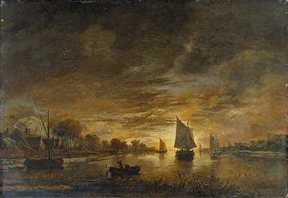 阿尔特·范德内尔《月光下的河流风景》