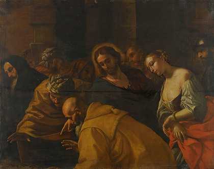 马蒂亚·普雷蒂（Mattia Preti）的《基督与被通奸的女人》