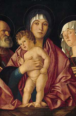 乔瓦尼·贝里尼的追随者《圣母与圣徒之子》