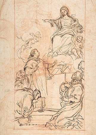 阿戈斯蒂诺·马苏奇的《圣母在弥撒中现身》