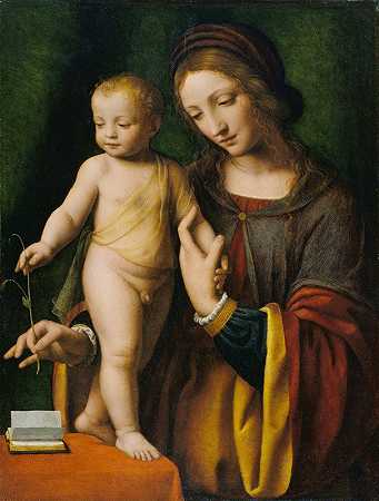 贝纳迪诺·路易斯尼的《圣母与孩子与哥伦布》