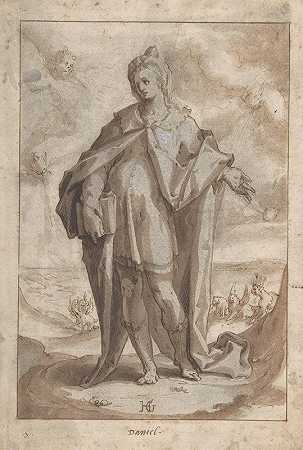 亨德里克·高尔齐乌斯的《风景中的先知丹尼尔》
