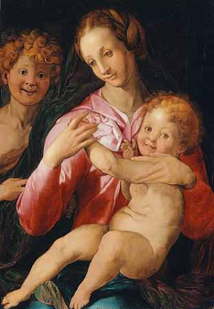 阿格诺洛·布朗齐诺的《圣母与孩子与年轻的施洗者圣约翰》