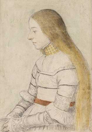 《比尔德尼斯·德·安娜·梅耶》（Bildnis der Anna Meyer），作者：汉斯·霍尔贝因（Hans Holbein The Younger）