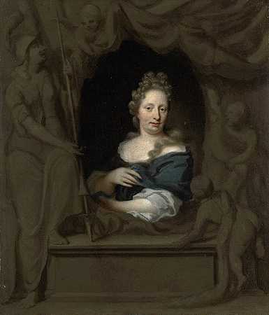 米歇尔·范·穆舍尔的妻子伊娃·维舍尔的肖像