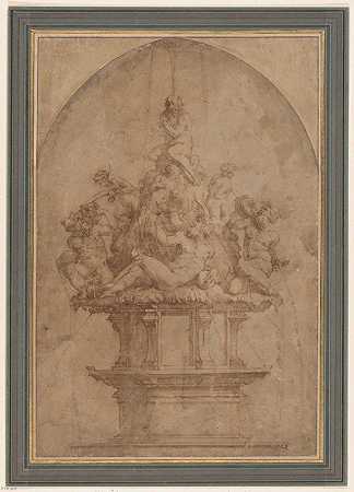 乔治·瓦萨里（Giorgio Vasari）的《河神和睡莲喷泉设计》