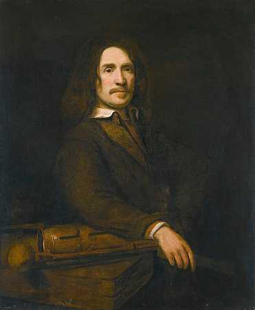 《绅士肖像，可能是卡斯帕·卡尔托夫（公元1664年）》，塞缪尔·范·胡格斯特伦著