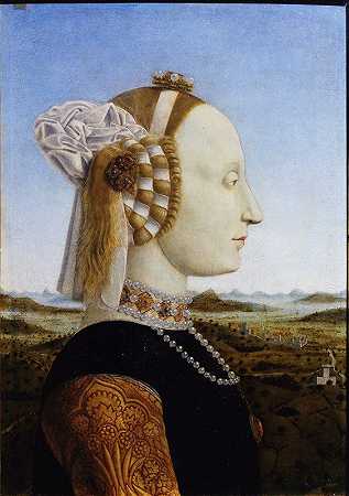 “乌尔比诺公爵夫人的肖像，巴蒂斯塔·斯福尔扎（Piero Della Francesca）