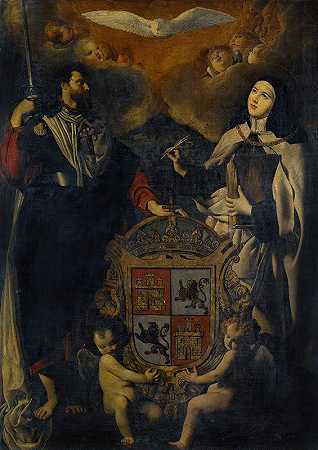 《大圣詹姆斯与阿维拉的圣特蕾莎》，《卡斯蒂利亚和莱昂的纹章》，马德里学校出版