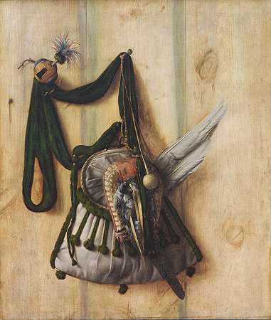 Cornelius Norbertus Gijsbrechts的《Trompe L’oeil With Falconer’s Bag And Other Equipment For Falconry》