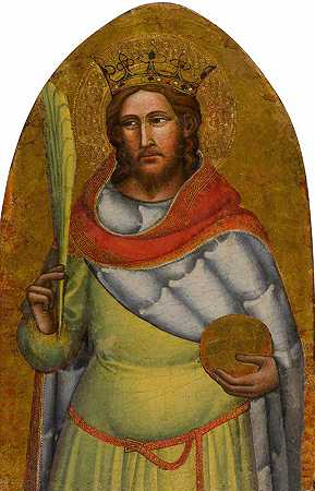 《圣西吉斯蒙德》（Saint Sigismund），作者：尼科洛·迪·彼得罗·杰里尼（Niccolòdi Pietro Gerini）