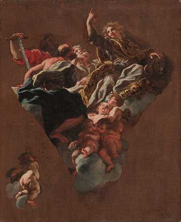 乔瓦尼·巴蒂斯塔·高利（Giovanni Battista Gaulli）的《以色列四先知速写》（Il Gesù，罗马）