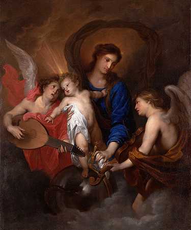 安东尼·范·戴克的《童贞与音乐天使》