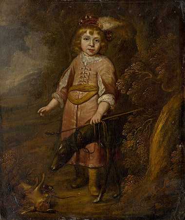 马蒂斯·范登伯格的《男孩猎人肖像》