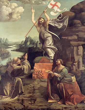 乔瓦尼·安东尼奥·博尔拉菲奥的《基督与圣伦纳德的复活》