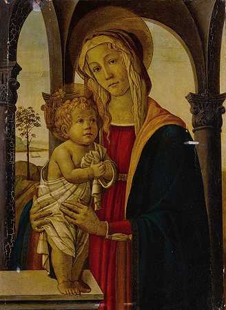 Sandro Botticelli工作室的《麦当娜与孩子》