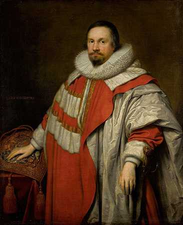 《托马斯肖像，考文垂第一男爵（1578年至1640年），大印章保管人》，作者：科内利斯·琼森·范·库伦（Cornelis Jonson van Ceulen）
