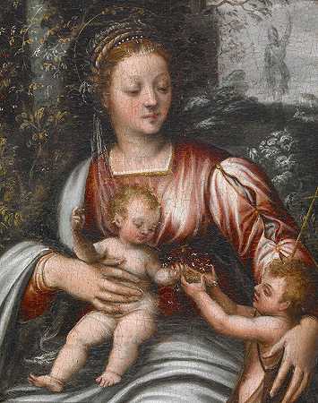 斯卡塞利诺的《麦当娜和孩子与施洗者圣约翰》
