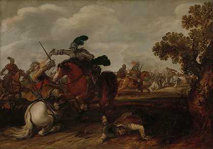 Jan Martszen de Jonge的《骑兵冲锋》