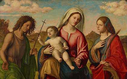 乔瓦尼·巴蒂斯塔·西玛·达·科内格里亚诺的《圣母与孩子与凯瑟琳和约翰施洗者》